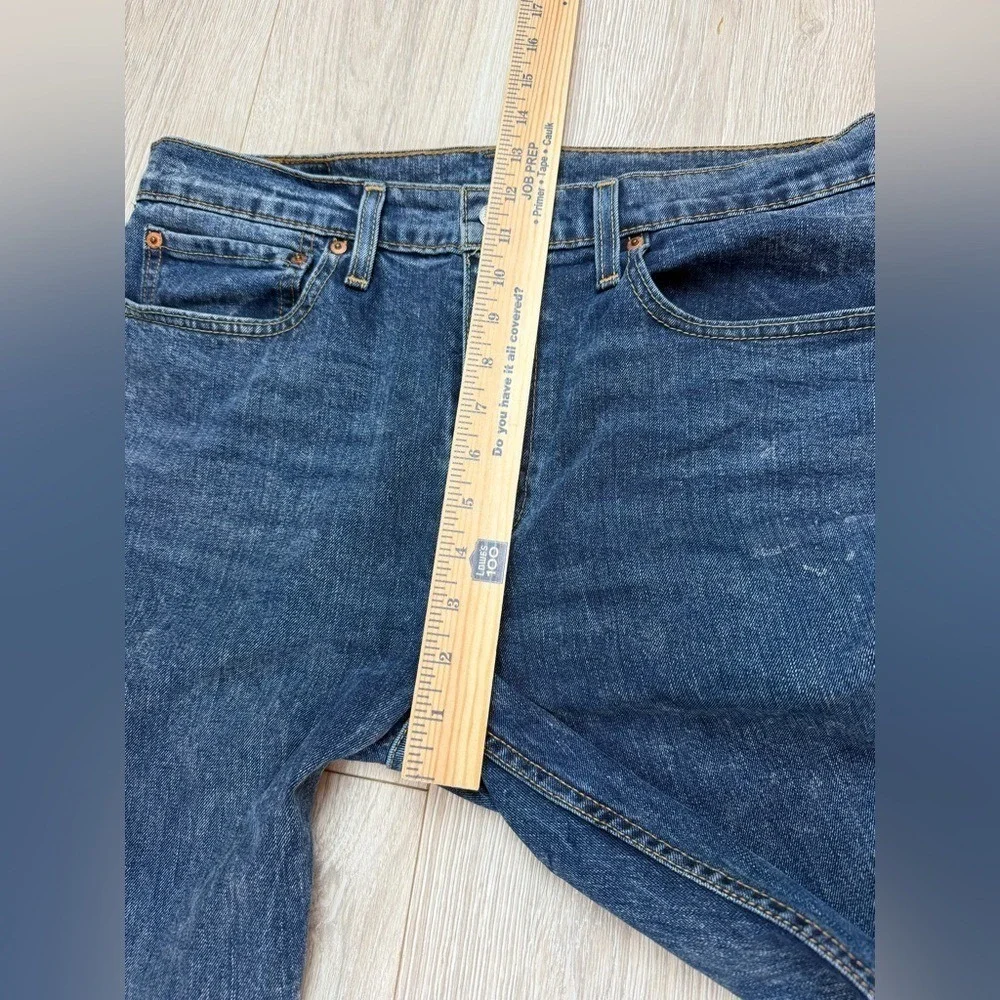 Levis‎ 512 Sin City Slim Taper Mens Jeans 34x32 Dark Wash Blue Denim 28833-0285